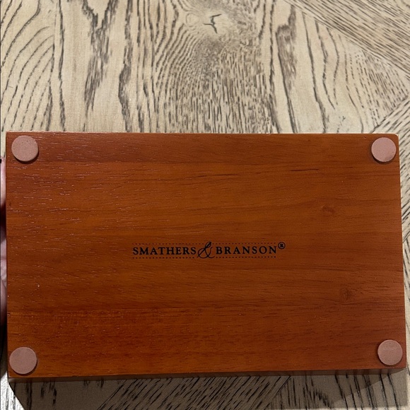 Smathers & Branson Needlepoint Valet Tray with Lighthouse Design - Picture 5 of 5